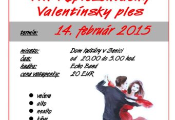 Valentínsky ples SČK SENICA – 14.2.2015